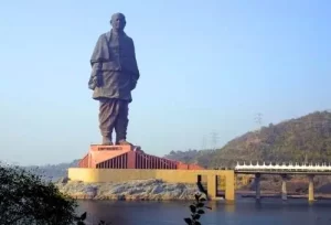 The world's tallest Statue of Unity in Kevadia, featured on the 14 Days Itinerary of Gujarat.