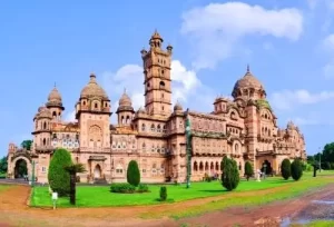 The majestic Laxmi Vilas Palace in Vadodara, featured on the 5 Days South to Central Gujarat Tour.
