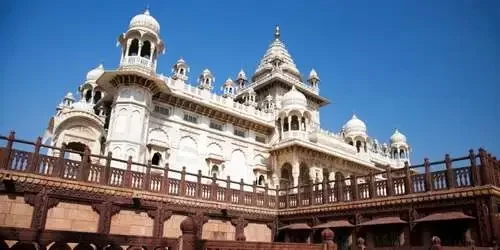 The intricate marble architecture of Jaswant Thada, a breathtaking royal heritage site featured in our complete Rajasthan round-trip tour packages.